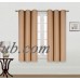 (K68) GOLD 2-Piece Indoor and Outdoor Thermal Sun Blocking Grommet Window Curtain Set, Two (2) Panels 35" x 63" Each   